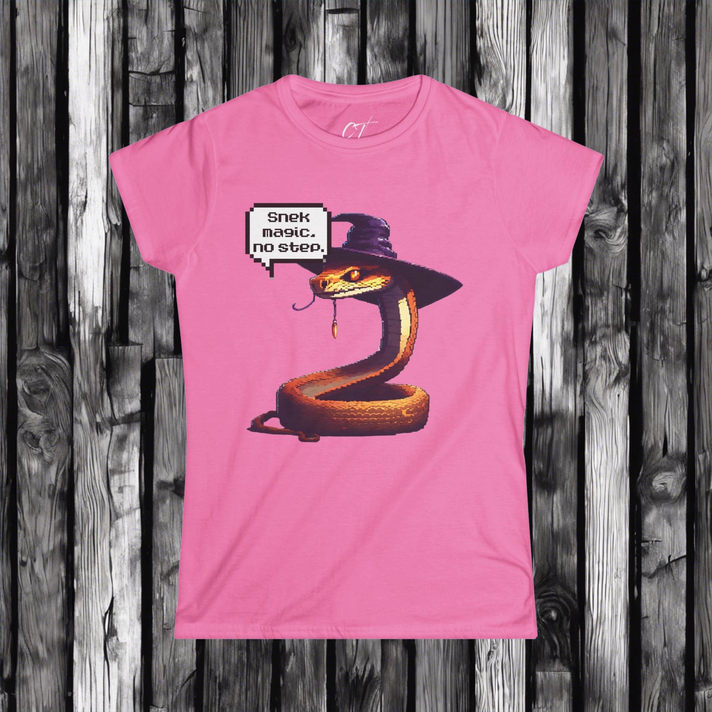 Snek Magic No Step, Halloween, Spooky Season, WomensT, Funny shirt, Funny Gift, Humorous Shirt, 8 bit art, Dungeons and dragons, nerd shirt