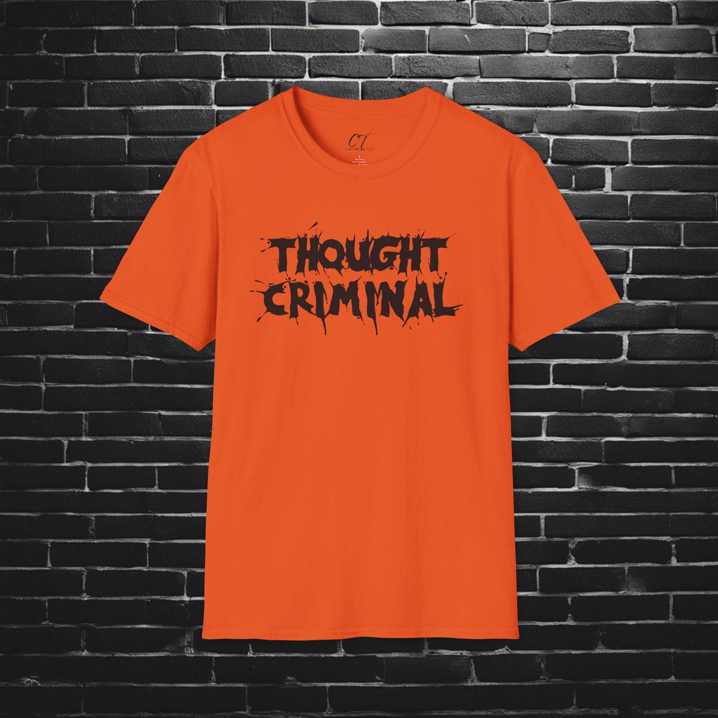Thought Criminal, Rebel Tee, Subversive Shirt, Anti-establishment Top, Activist Clothing, Protester Apparel