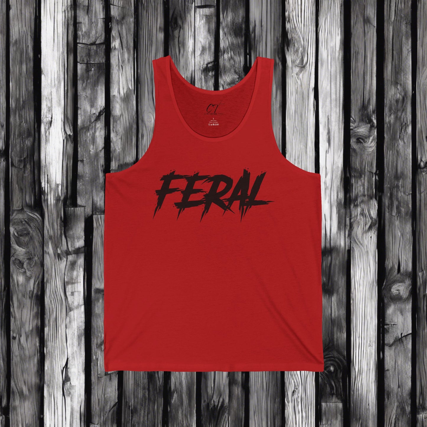 Feral, Tank, Mischievous Apparel, Wild Shirt, Spooky Shirts, Inspirational Shirts, Sarcastic Shirt, Funny shirt, Funny Gift, Humorous Shirt