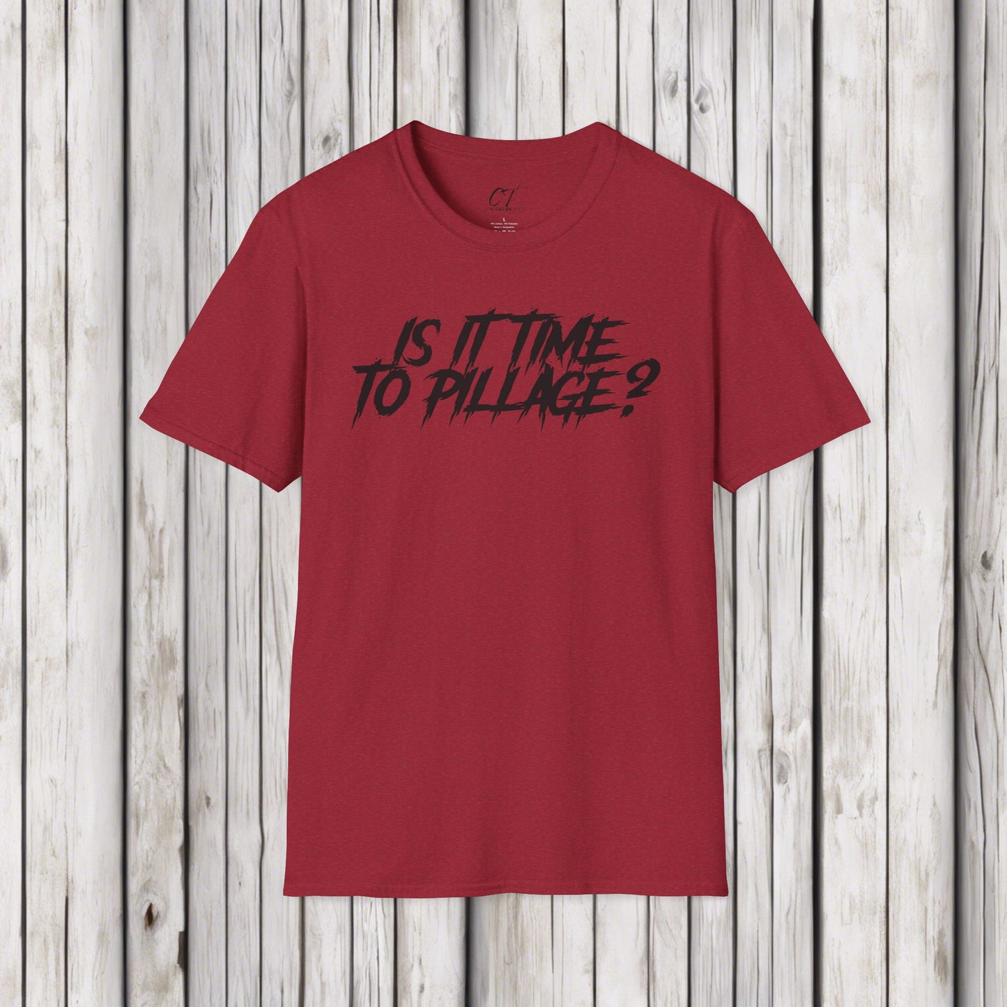 Is it time to pillage?, Mischievous Apparel, Sarcastic Shirt, Smartass Shirt, Funny shirt, Funny Gift, Humorous Shirt, dark humor