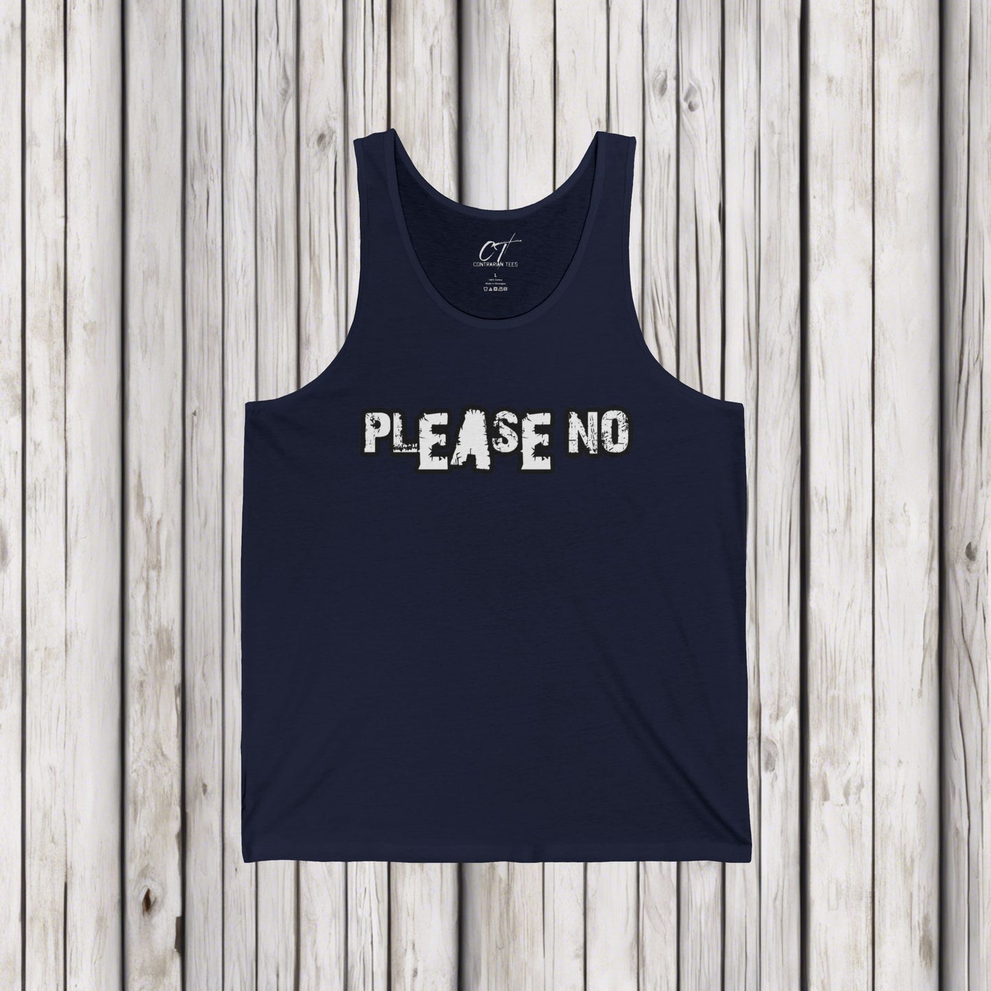Please No, Mens Tank Top, Sarcastic Shirt, Smartass Shirt, Adult Humor Shirt, Funny shirt, Funny Gift, Humorous Shirt, Nope