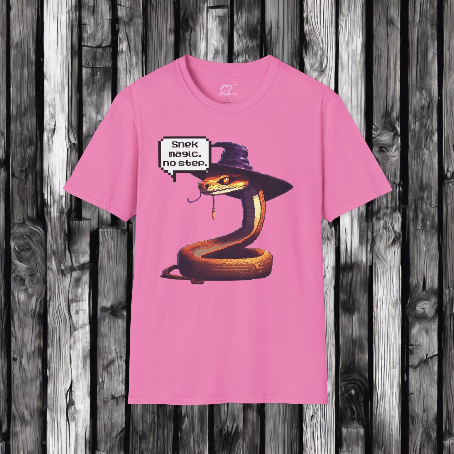 Snek Magic No Step, Halloween, Spooky Season, Funny shirt, Funny Gift, Humorous Shirt, 8 bit art, Dungeons and dragons, nerd shirt