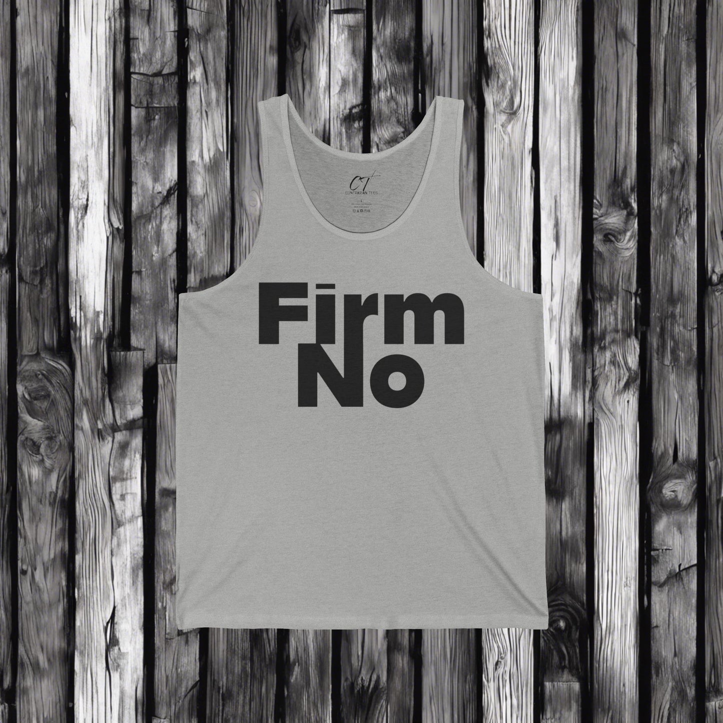 Firm No, Nope, Motivational Workout Shirt, Casual Summer Wear, Gift for Fitness Lovers, Gym Enthusiast Tank