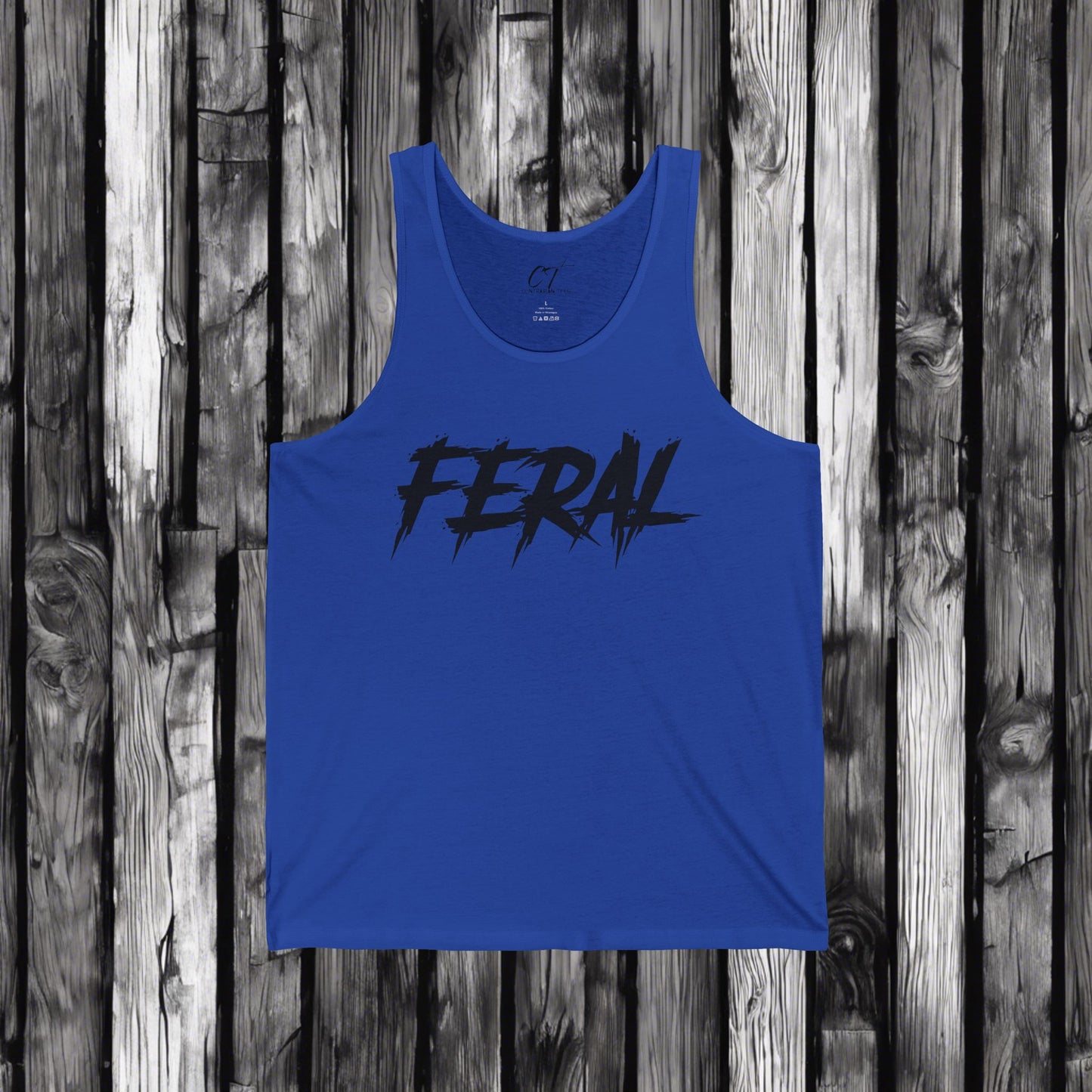Feral, Tank, Mischievous Apparel, Wild Shirt, Spooky Shirts, Inspirational Shirts, Sarcastic Shirt, Funny shirt, Funny Gift, Humorous Shirt
