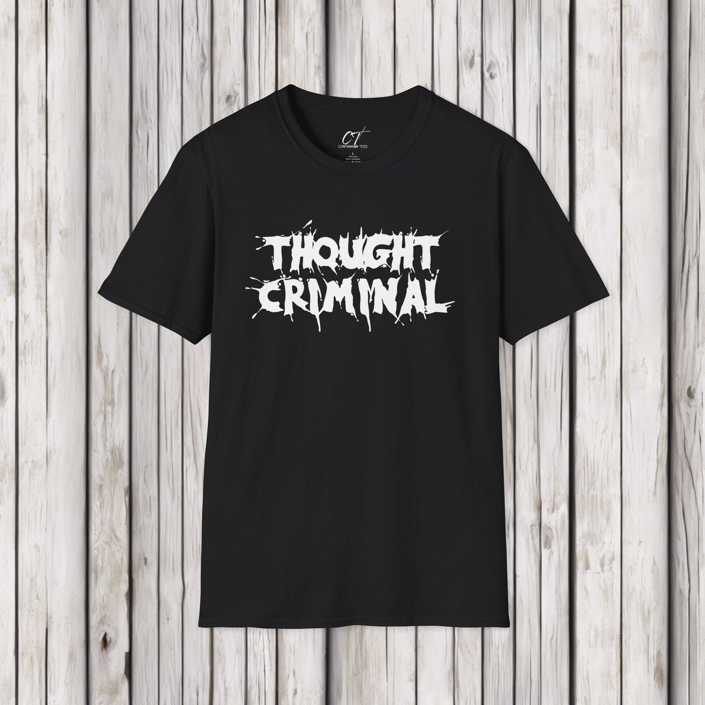 Thought Criminal, Rebel Tee, Subversive Shirt, Anti-establishment Top, Activist Clothing, Protester Apparel