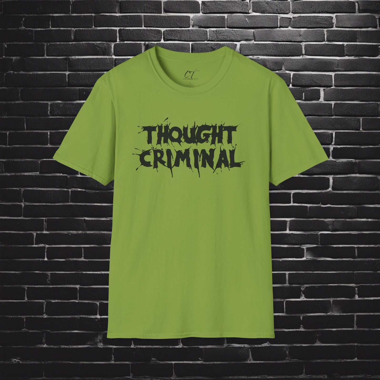 Thought Criminal, Rebel Tee, Subversive Shirt, Anti-establishment Top, Activist Clothing, Protester Apparel
