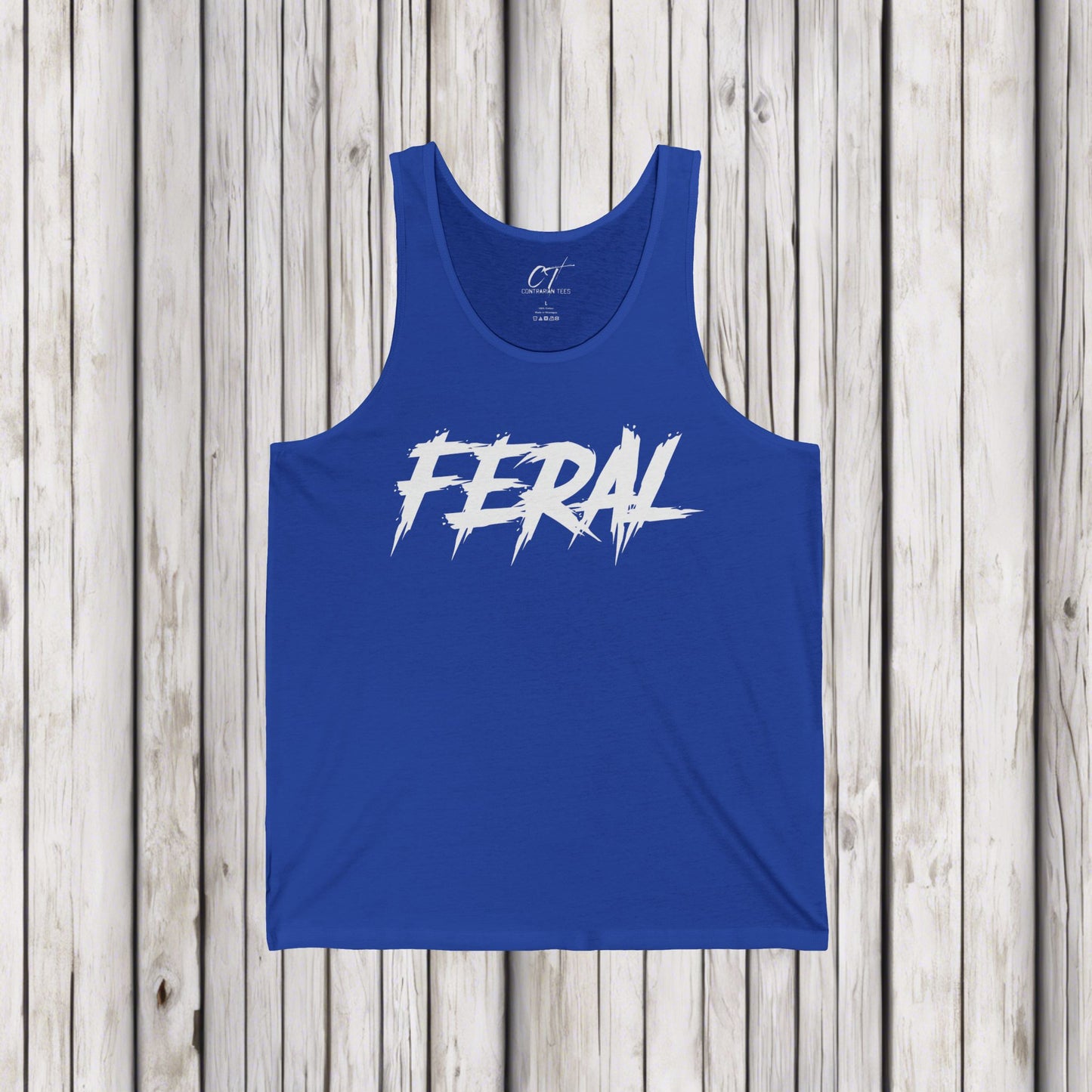 Feral, Tank, Mischievous Apparel, Wild Shirt, Spooky Shirts, Inspirational Shirts, Sarcastic Shirt, Funny shirt, Funny Gift, Humorous Shirt