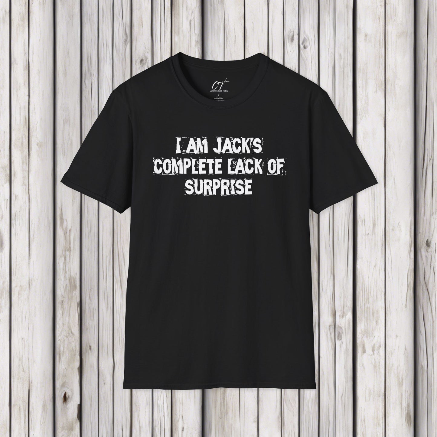 I am Jack's complete lack of suprise, Fight Club, Sarcastic Shirt, Smartass Shirt, Adult Humor Shirt, Funny shirt, Funny Gift