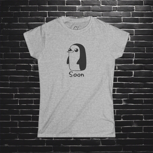 Adventure Time, Gunter, Soon, Women's Softstyle Tee, This is a threat, Movie T-shirt, Movie quotes, nerd shirt, funny shirt, cute shirt