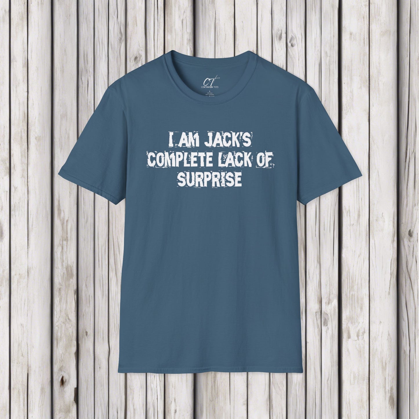 I am Jack's complete lack of suprise, Fight Club, Sarcastic Shirt, Smartass Shirt, Adult Humor Shirt, Funny shirt, Funny Gift