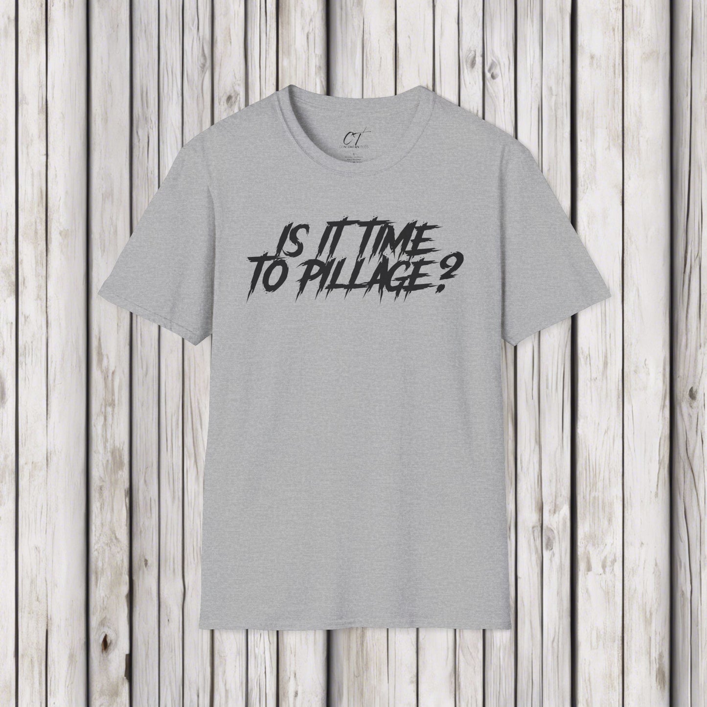 Is it time to pillage?, Mischievous Apparel, Sarcastic Shirt, Smartass Shirt, Funny shirt, Funny Gift, Humorous Shirt, dark humor