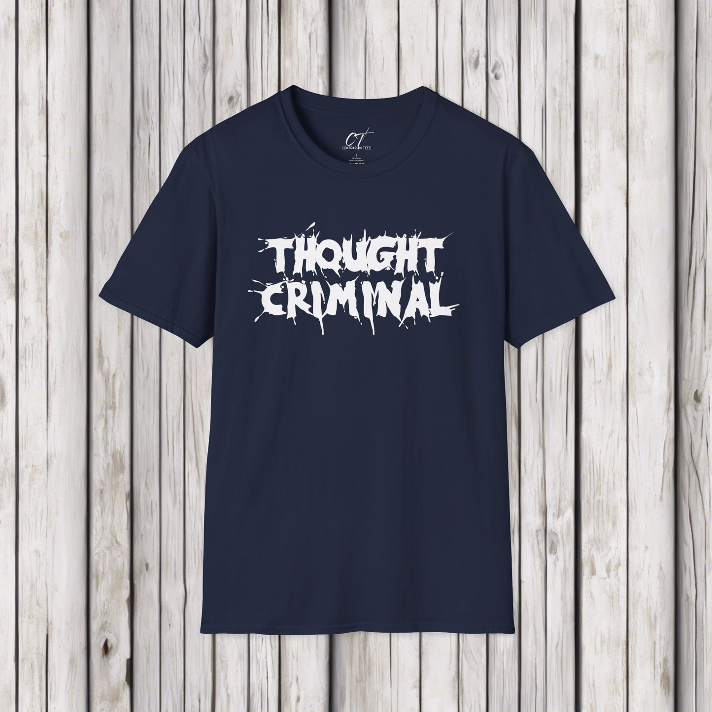 Thought Criminal, Rebel Tee, Subversive Shirt, Anti-establishment Top, Activist Clothing, Protester Apparel
