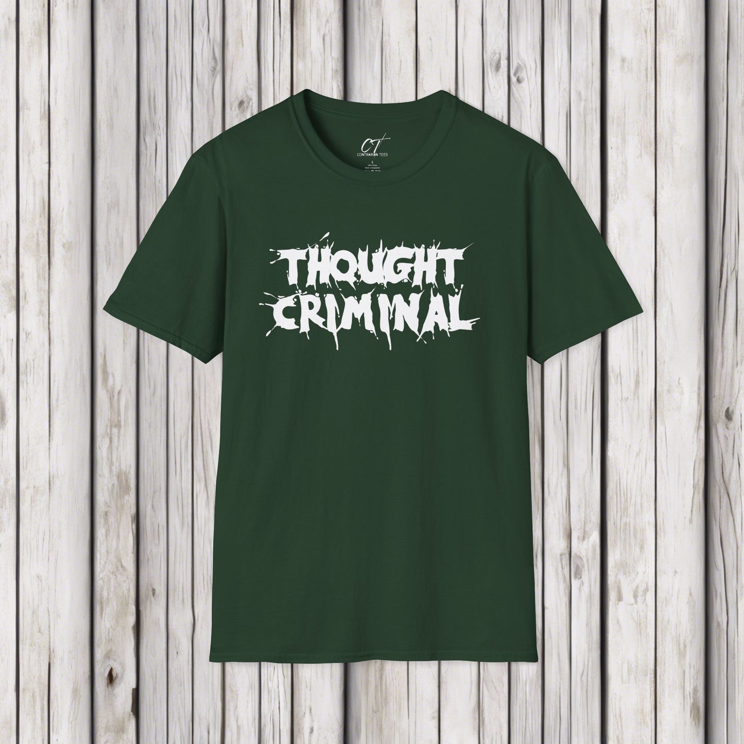 Thought Criminal, Rebel Tee, Subversive Shirt, Anti-establishment Top, Activist Clothing, Protester Apparel