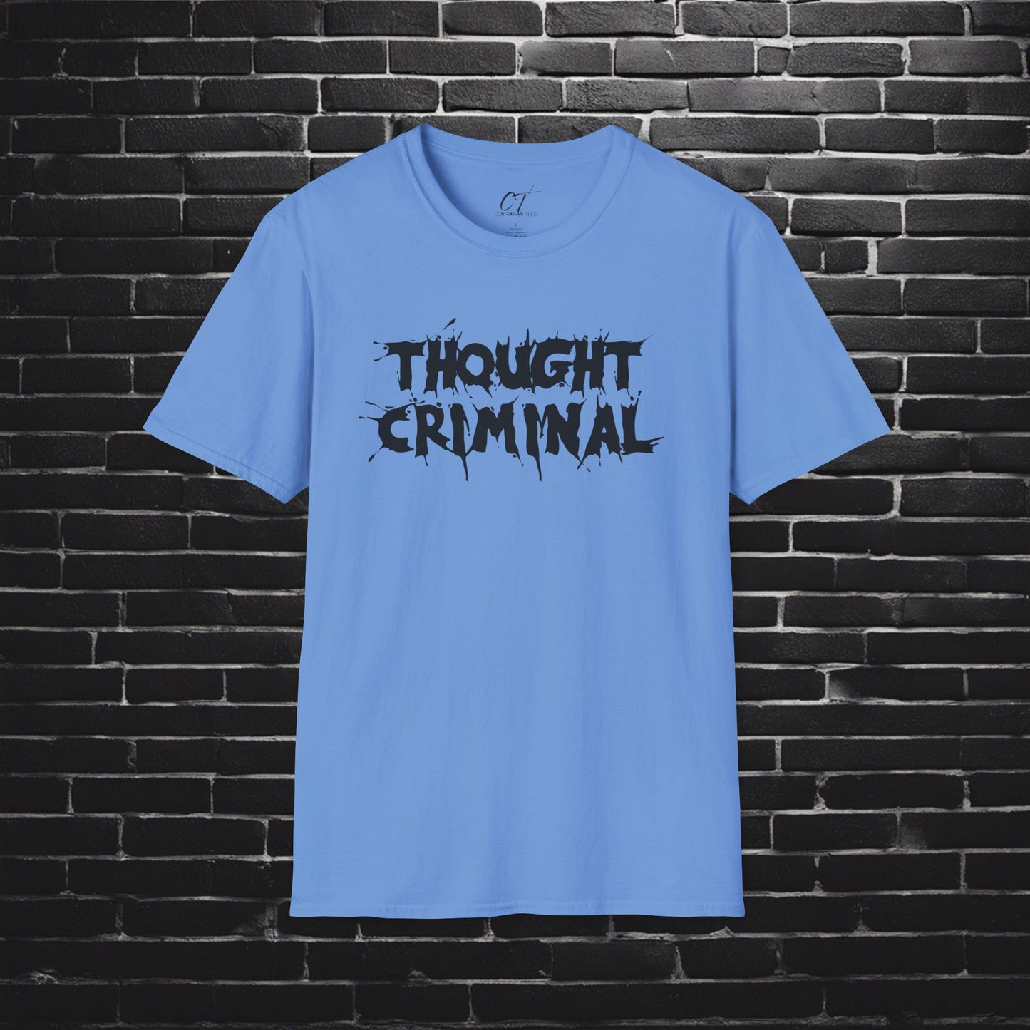 Thought Criminal, Rebel Tee, Subversive Shirt, Anti-establishment Top, Activist Clothing, Protester Apparel
