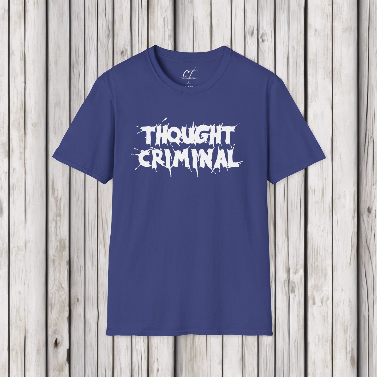 Thought Criminal, Rebel Tee, Subversive Shirt, Anti-establishment Top, Activist Clothing, Protester Apparel