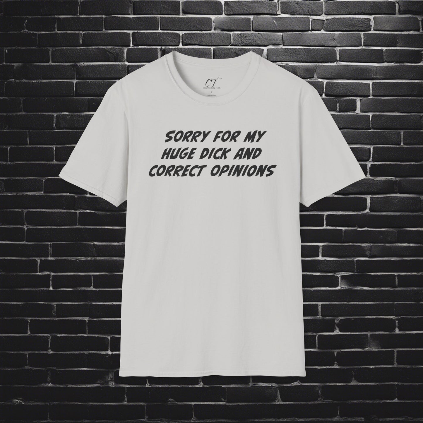 Sorry for my huge dick and correct opinions, Sarcastic Shirt, Smartass Shirt, Adult Humor Shirt, Funny shirt, Funny Gift, Humorous Shirt