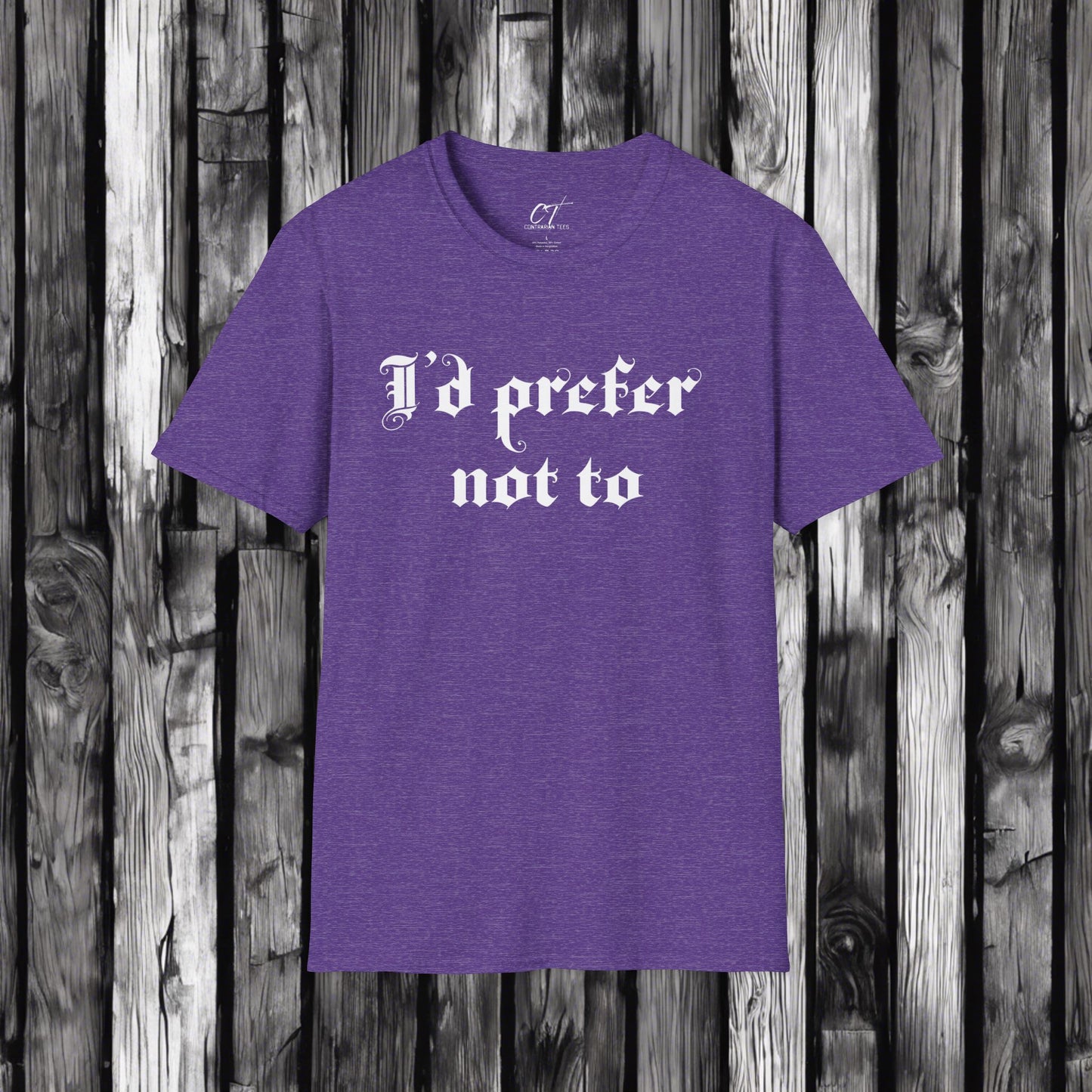 I'd prefer not to, Sarcastic Shirt, Smartass Shirt, Adult Humor Shirt, Funny shirt, Funny Gift, Humorous Shirt, Nope