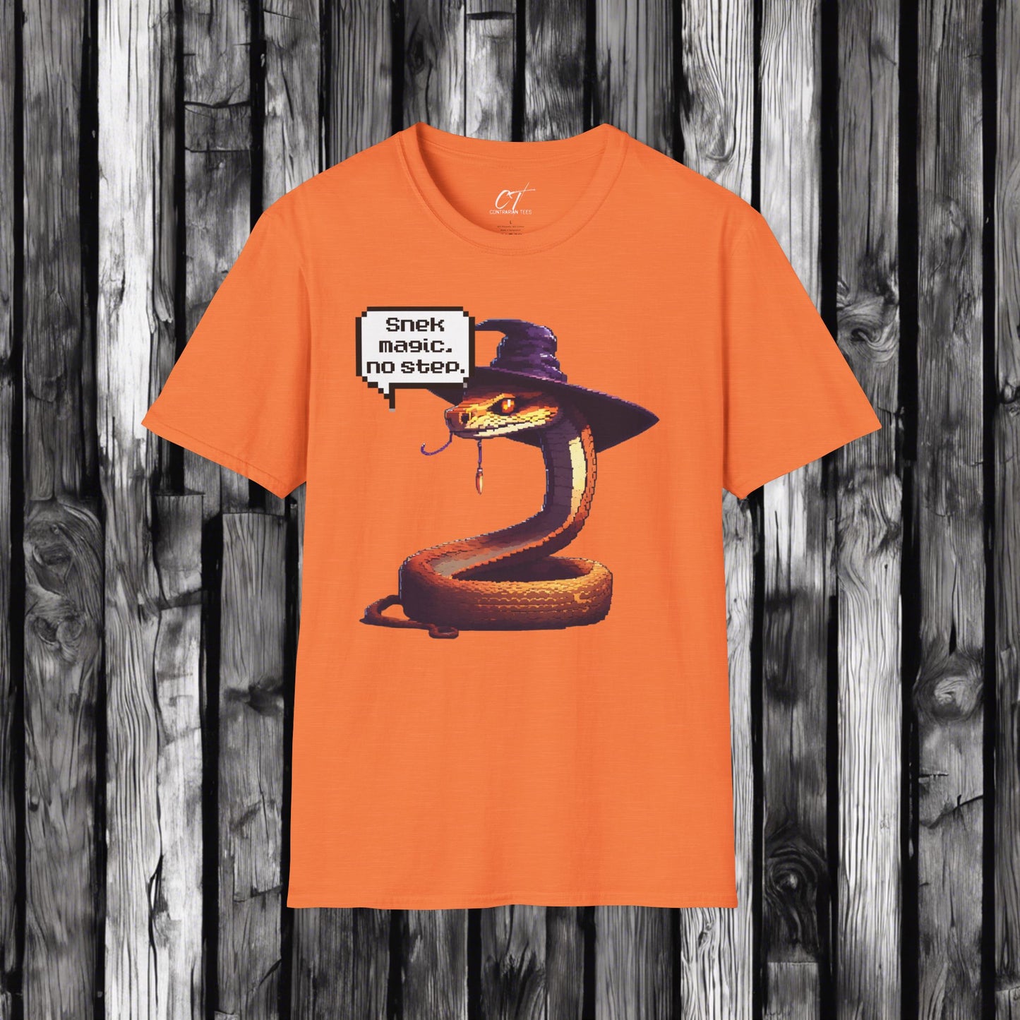 Snek Magic No Step, Halloween, Spooky Season, Funny shirt, Funny Gift, Humorous Shirt, 8 bit art, Dungeons and dragons, nerd shirt
