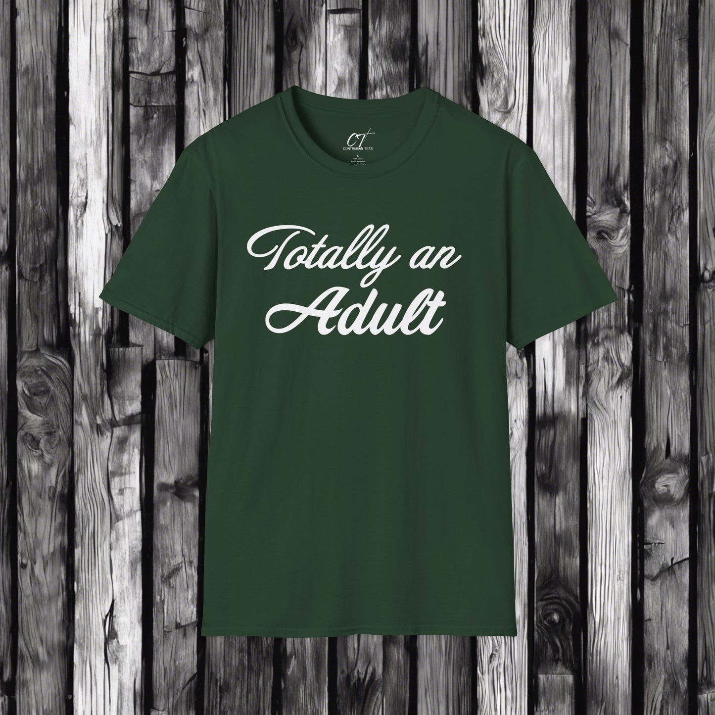 Totally an Adult, Mischievous Shirt, Sarcastic Shirt, Smartass Shirt, Adult Humor Shirt, Funny shirt, Funny Gift, Humorous Shirt