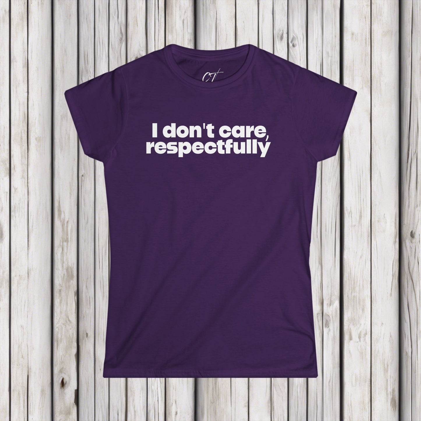 I don't care respectfully, Mischievous, Women's Tee, Sarcastic Shirt, Smartass Shirt, Funny shirt, Funny Gift, Humorous Shirt