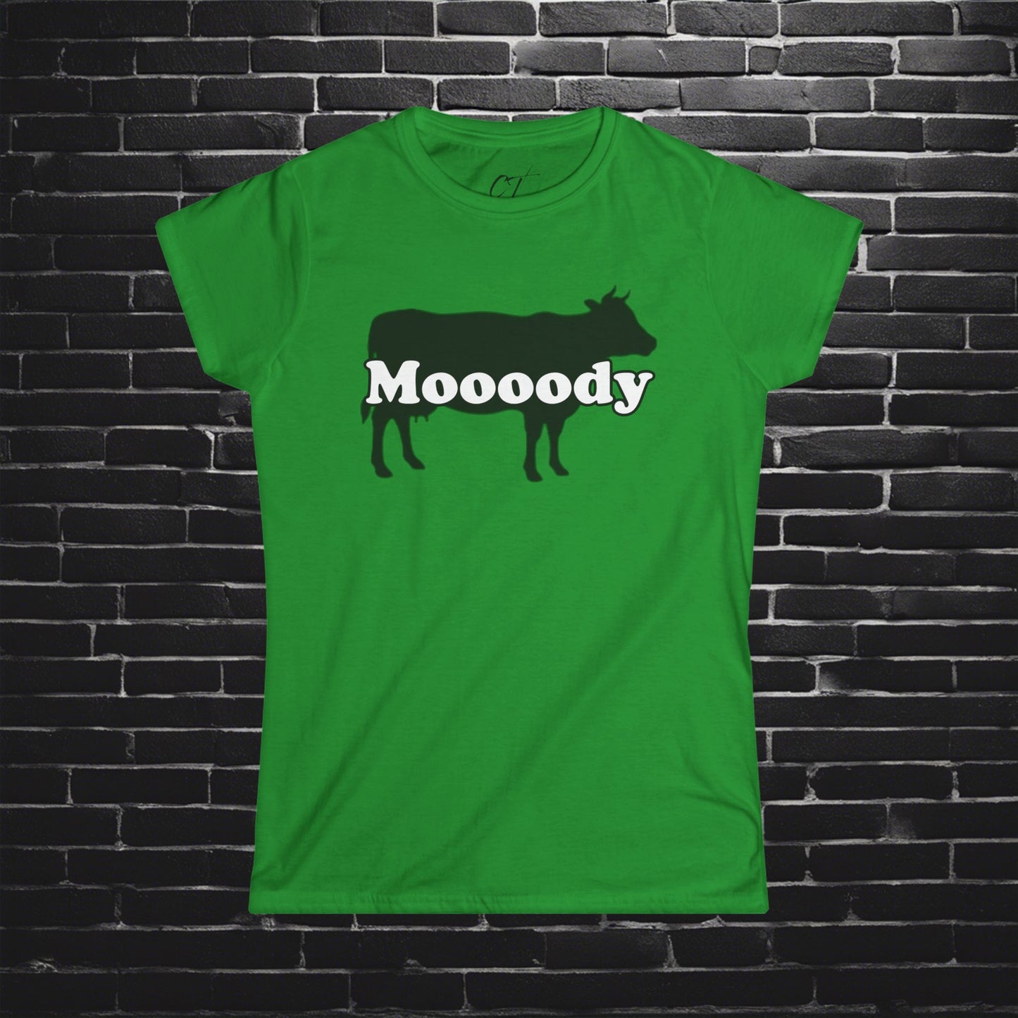 Moody, Women's Tee, Cow Shirt, Mischievous Apparel, Sarcastic Shirt, Smartass Shirt, Funny shirt, Funny Gift, Humorous Shirt