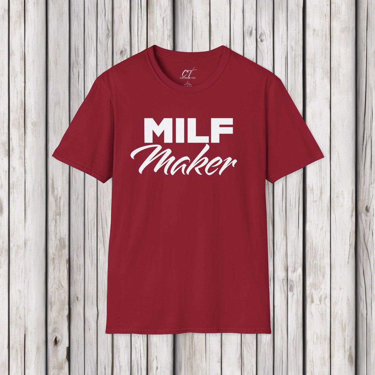 MILF Maker, Men's Tee, Mischievous Apparel, Sarcastic Shirt, Smartass Shirt, Adult Humor Shirt, Funny shirt, Funny Gift, Humorous Shirt
