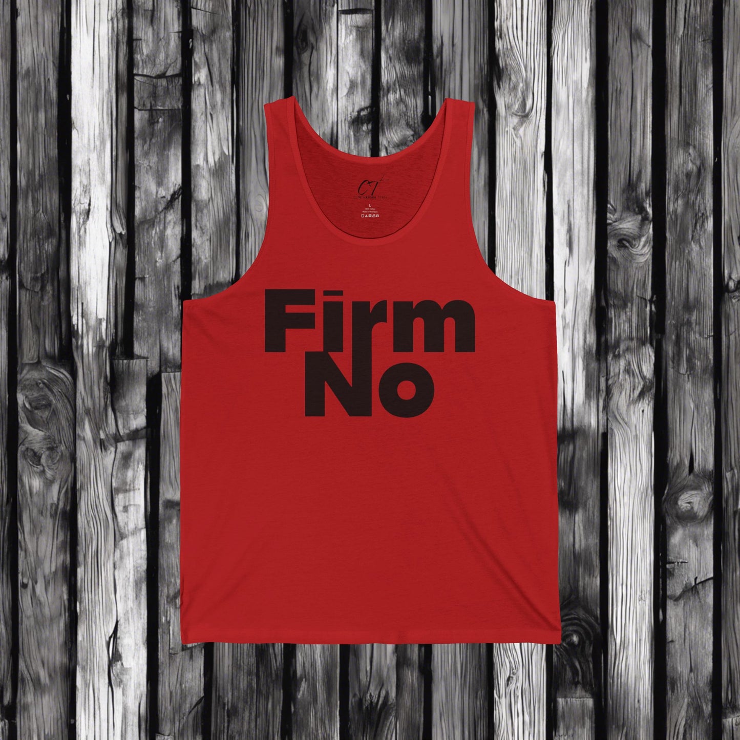 Firm No, Nope, Motivational Workout Shirt, Casual Summer Wear, Gift for Fitness Lovers, Gym Enthusiast Tank