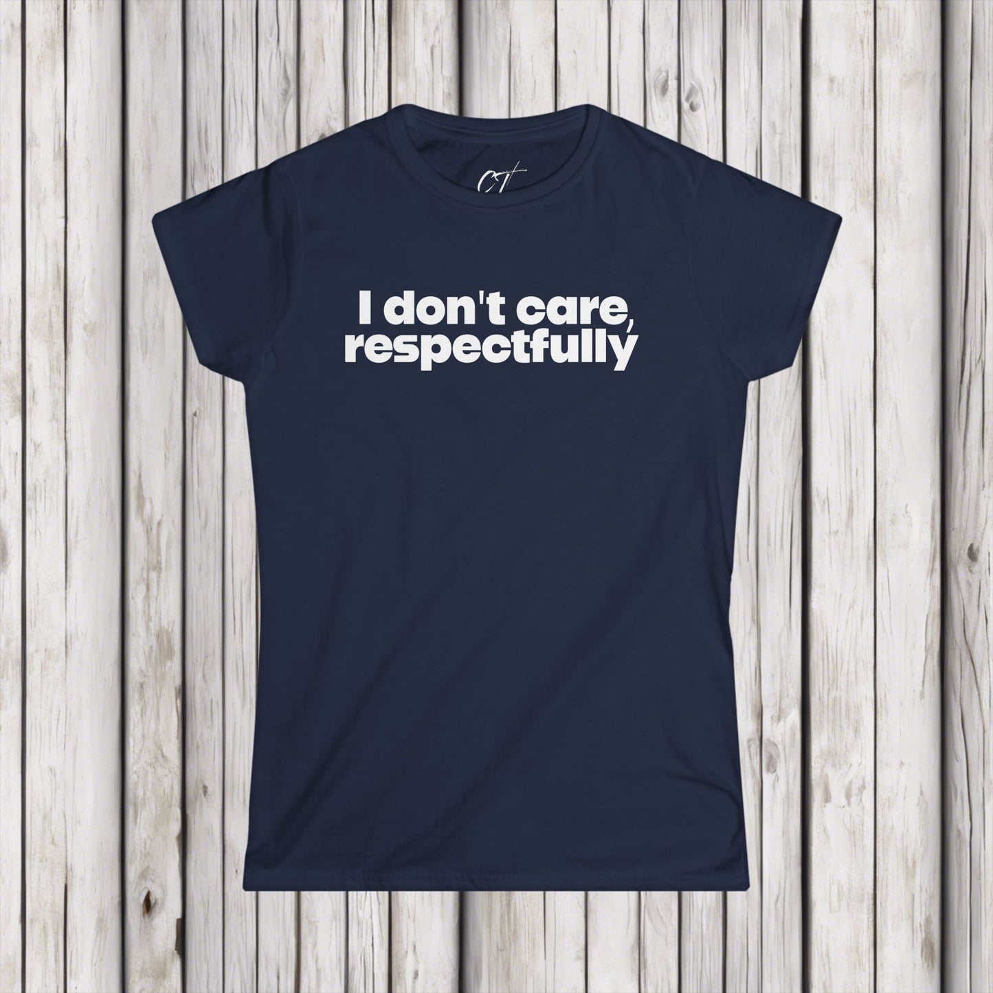 I don't care respectfully, Mischievous, Women's Tee, Sarcastic Shirt, Smartass Shirt, Funny shirt, Funny Gift, Humorous Shirt
