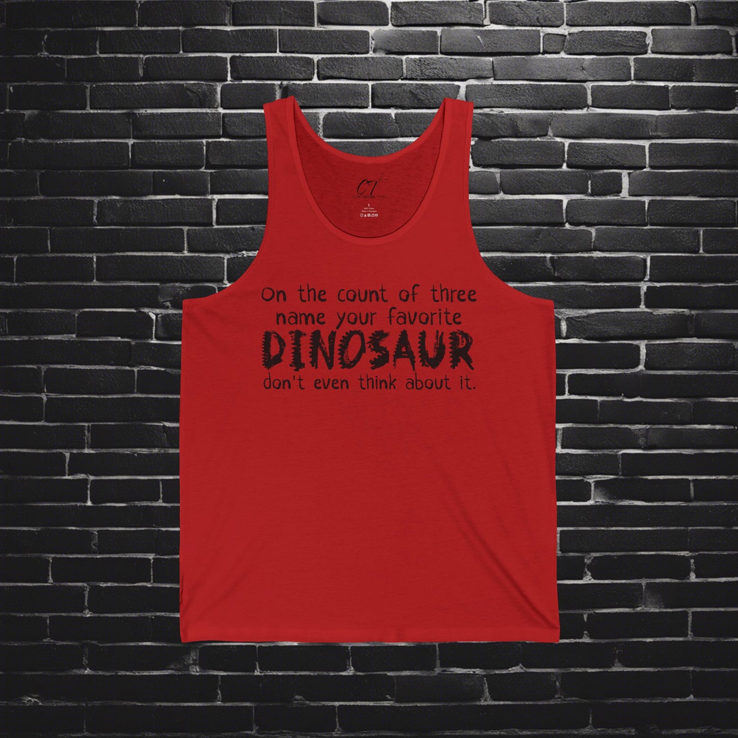 Name your favorite Dinosaur, Step Brothers, Movie Quote, Will Ferrell, Funny Dinosaur Tank, Jurassic Fans, Dino Lovers, Casual Wear