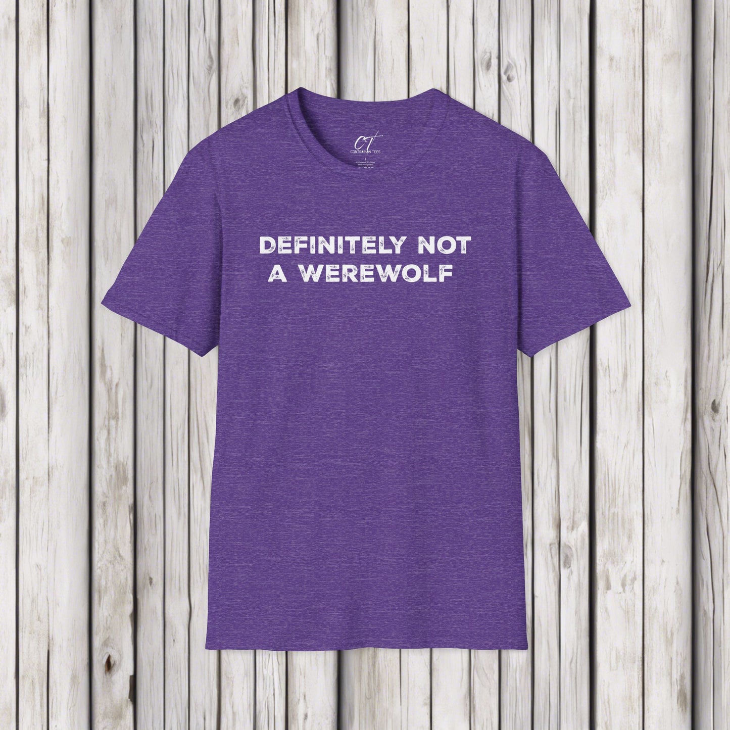 Definitely not a werewolf, Costume Shirt, Trendy Fall Tee, Spooky Season, Halloween Party Shirt, Halloween Shirt, Spooky Shirt, Fall Shirt