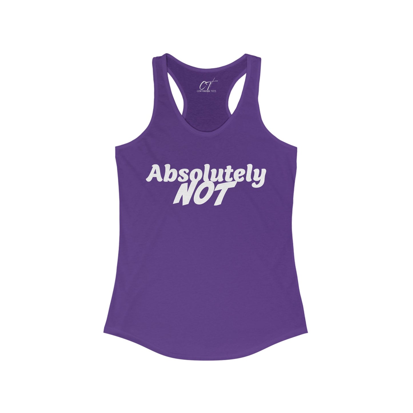 Absolutely Not, Nope, Women's Tank, Mischievous Apparel, Sarcastic Shirt, Smartass Shirt, Funny shirt, Funny Gift, Humorous Shirt