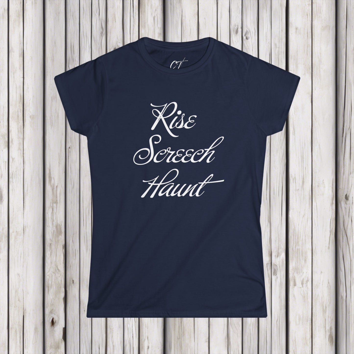 Rise Screech Haunt, Live Laugh Love, Women's Tee, Spooky Season, Halloween Shirt, Spooky Shirt, Fall Shirt, Sarcastic Shirt