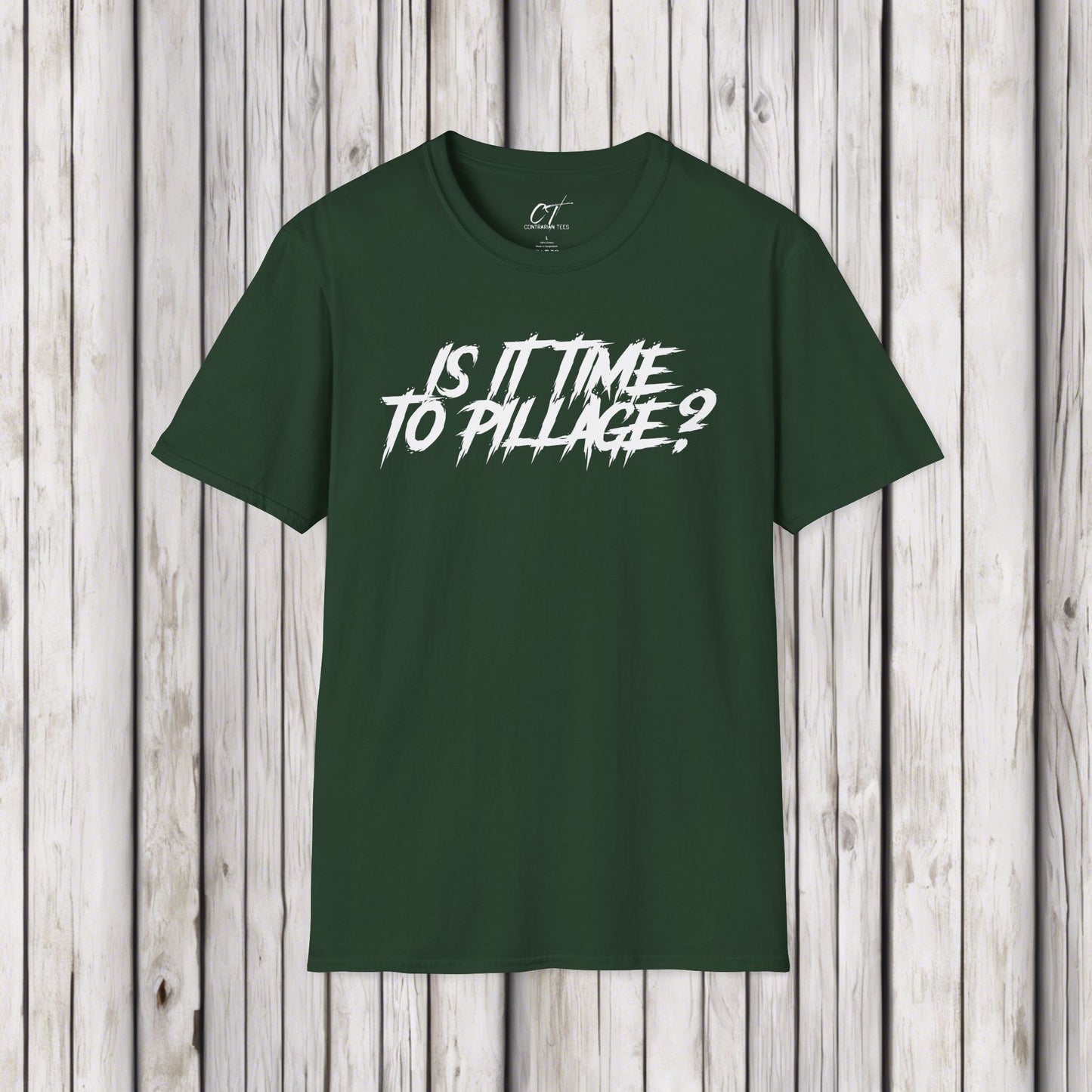 Is it time to pillage?, Mischievous Apparel, Sarcastic Shirt, Smartass Shirt, Funny shirt, Funny Gift, Humorous Shirt, dark humor
