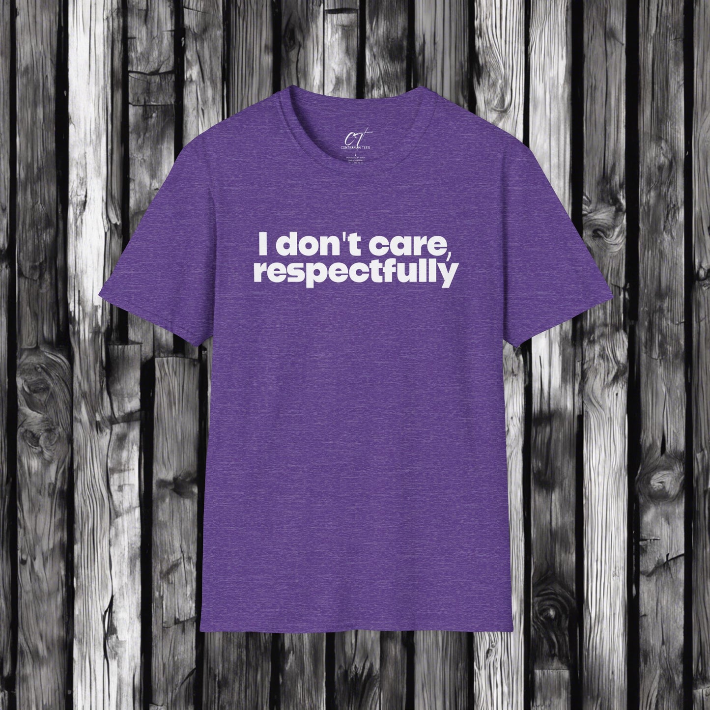 I don't care respectfully, Mischievous, Sarcastic Shirt, Smartass Shirt, Adult Humor Shirt, Funny shirt, Funny Gift, Humorous Shirt