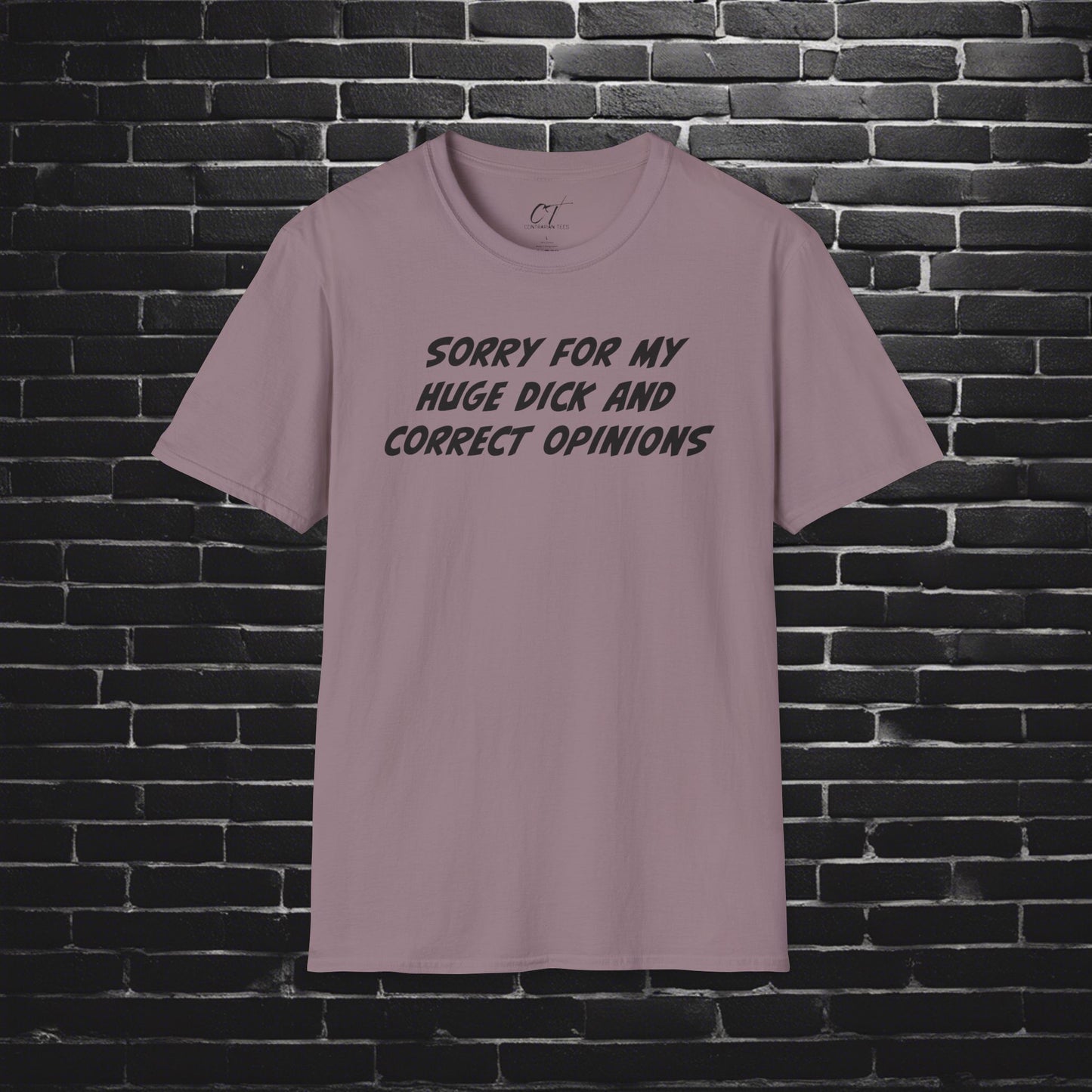 Sorry for my huge dick and correct opinions, Sarcastic Shirt, Smartass Shirt, Adult Humor Shirt, Funny shirt, Funny Gift, Humorous Shirt