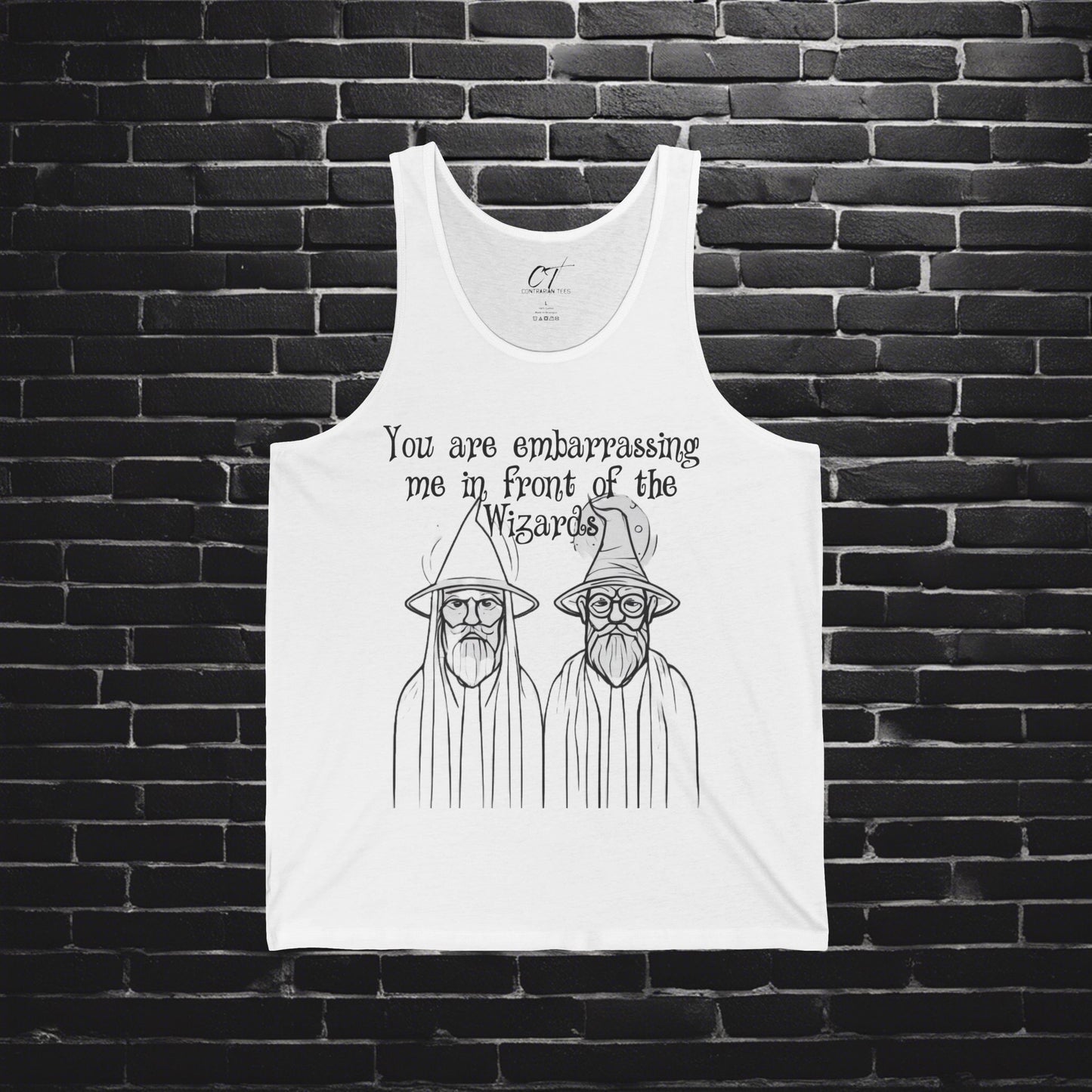 Marvel Quotes, Jersey Tank with Wizard Quote - Humorous Gift, Summer Wear, Couch Potato Shirt, Geeky Apparel, Magic Lover Tank Top
