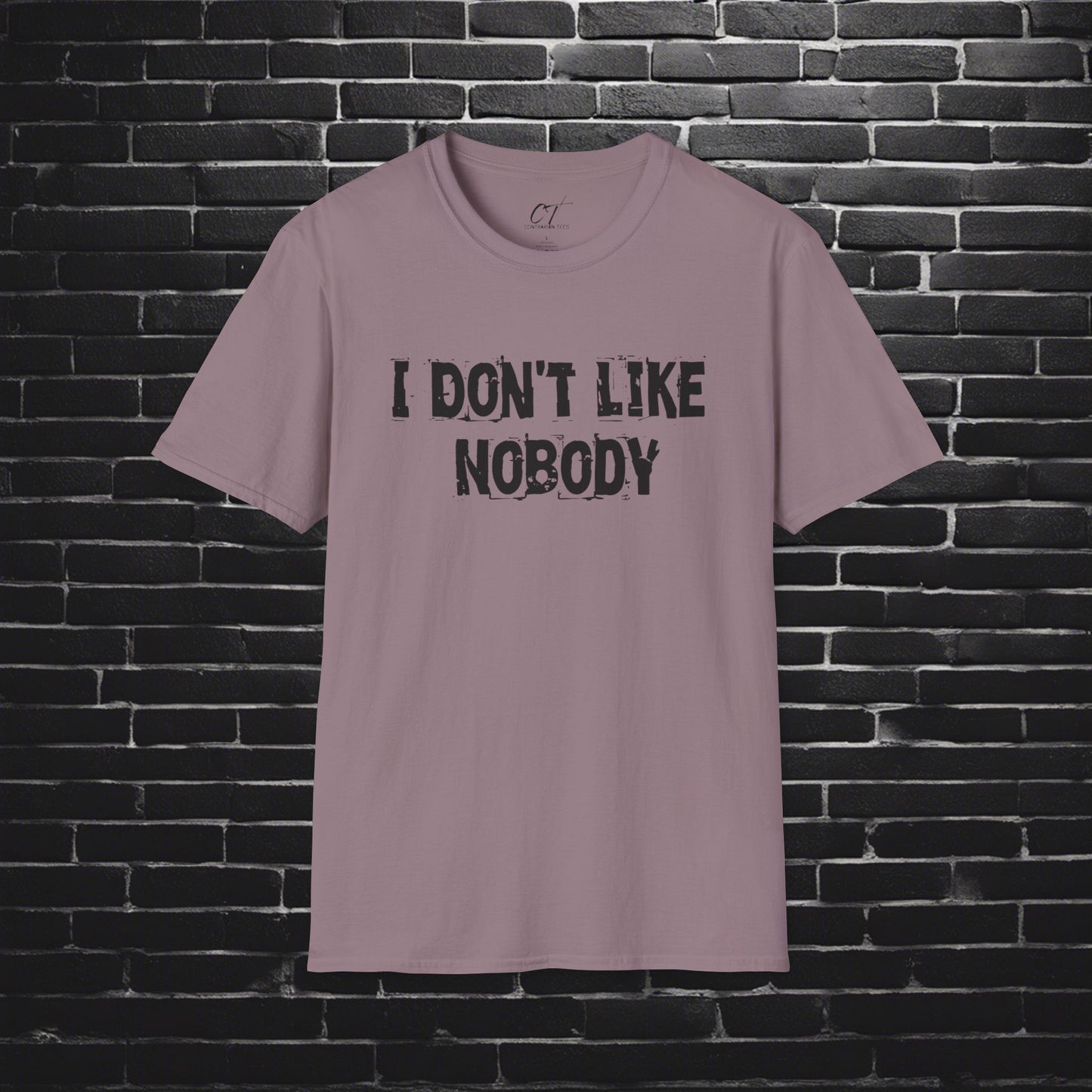 I don't like nobody, Mens T-shirt, Sarcastic Shirt, Smartass Shirt, Adult Humor Shirt, Funny shirt, Funny Gift, Humorous Shirt