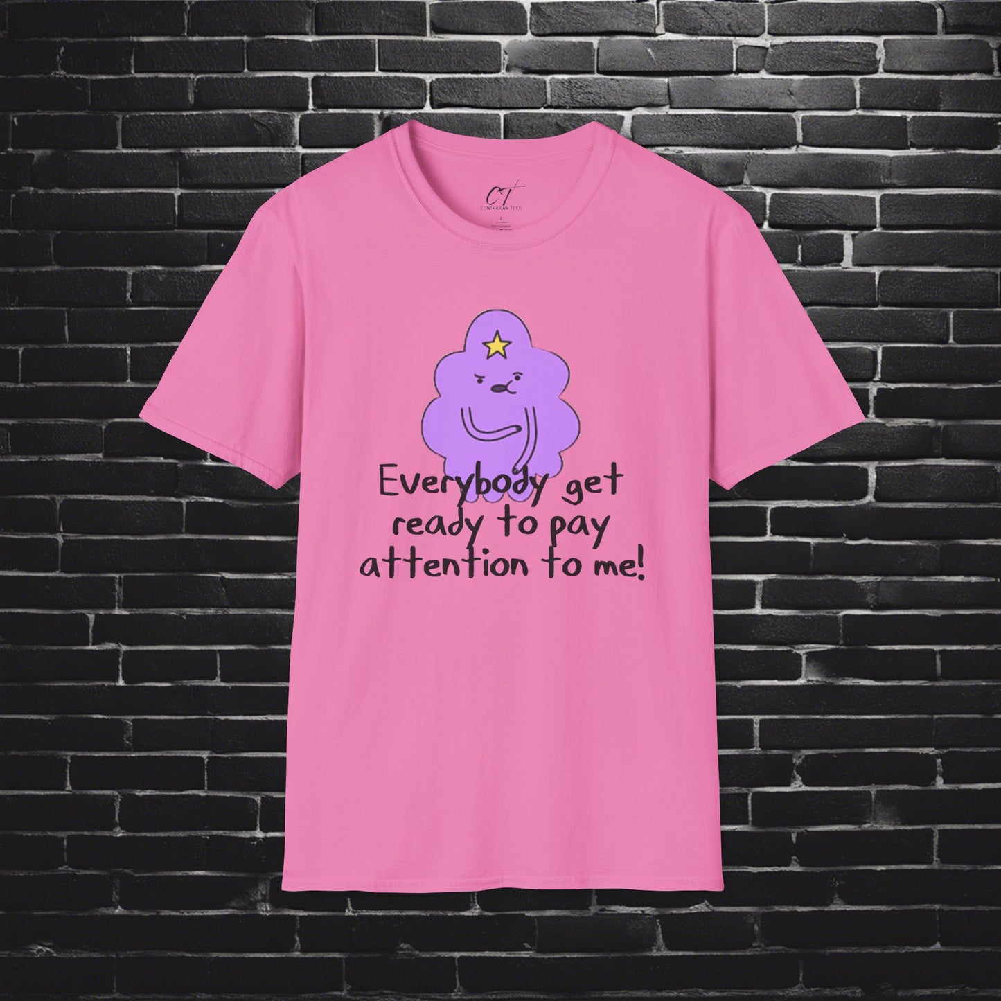 Adventure Time, LSP, Pay attention to me, Lumpy Space Princess, Movie T-shirt, Movie quotes, nerd shirt, funny shirt, cute shirt