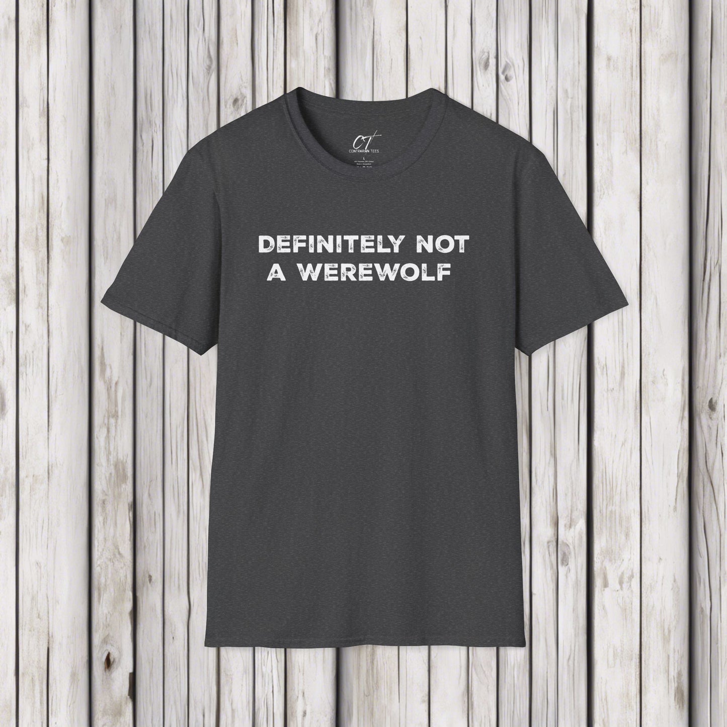 Definitely not a werewolf, Costume Shirt, Trendy Fall Tee, Spooky Season, Halloween Party Shirt, Halloween Shirt, Spooky Shirt, Fall Shirt