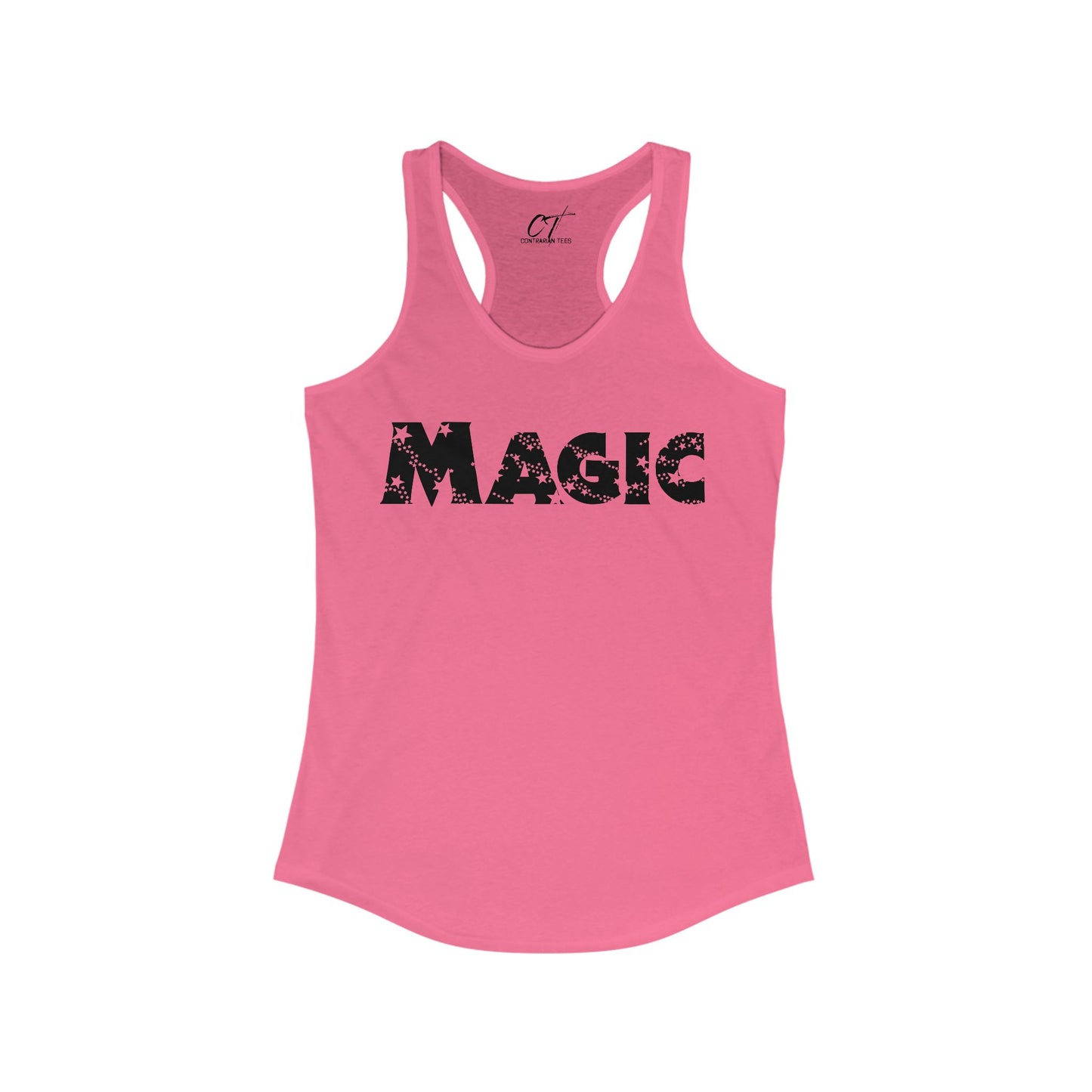 Magic, Women's Racerback Tank Top, Inspirational Gift, Summer Activewear, Workout Apparel, Motivational Clothing, Casual Daytop