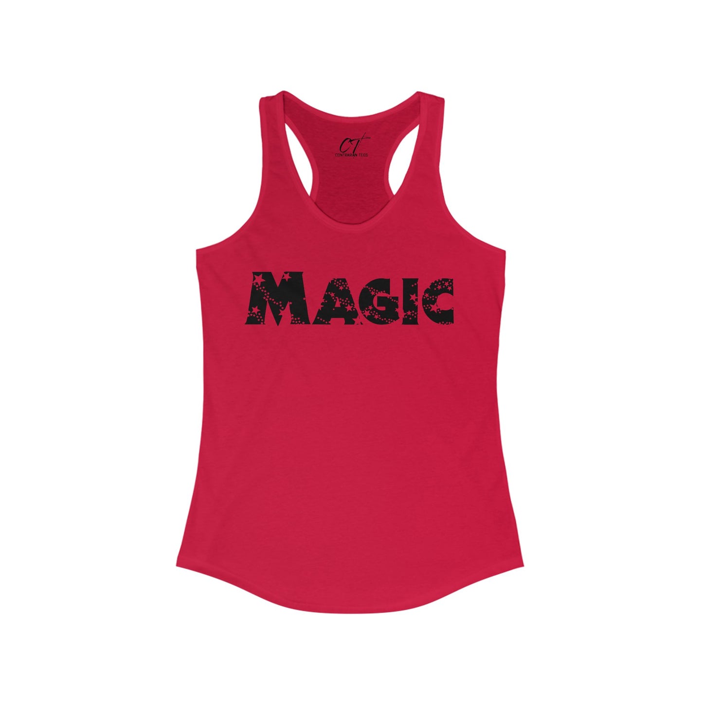 Magic, Women's Racerback Tank Top, Inspirational Gift, Summer Activewear, Workout Apparel, Motivational Clothing, Casual Daytop