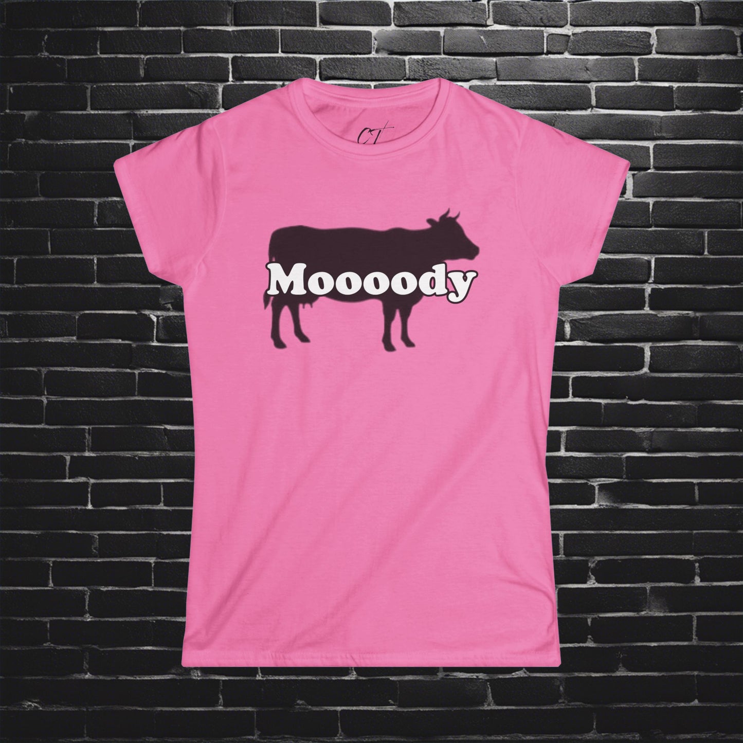 Moody, Women's Tee, Cow Shirt, Mischievous Apparel, Sarcastic Shirt, Smartass Shirt, Funny shirt, Funny Gift, Humorous Shirt