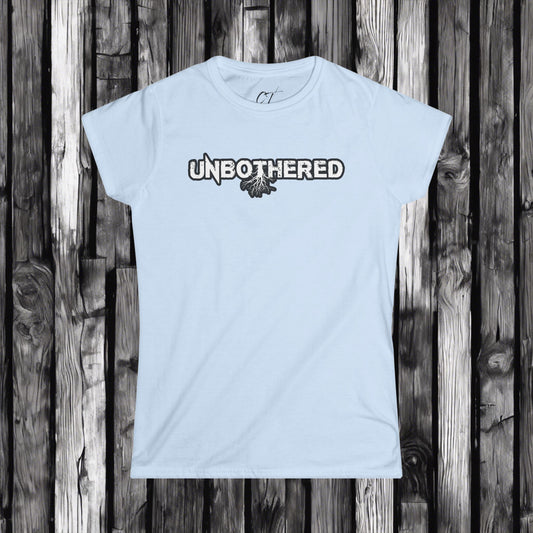 Women's Softstyle Tee, Unbothered Tshirt, Chill Shirt, Relaxed Tee, Minimalist Clothing, Graphic Top, Casual Apparel