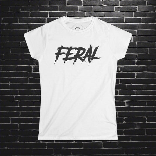 Feral, T-Shirt, Mischievous Apparel, Wild Shirt, Spooky Shirts, Inspirational Shirts, Sarcastic Shirt, Funny shirt, Funny Gift, Humorous Shirt