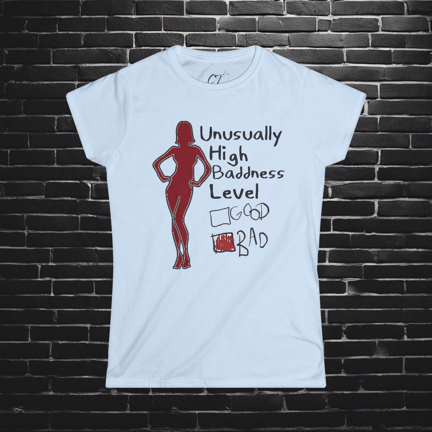 Baddness Level, Women's Shirt, Lilo and Stich, Mischievous Apparel, Sarcastic Shirt, Smartass Shirt, Funny shirt, Funny Gift, Humorous Shirt