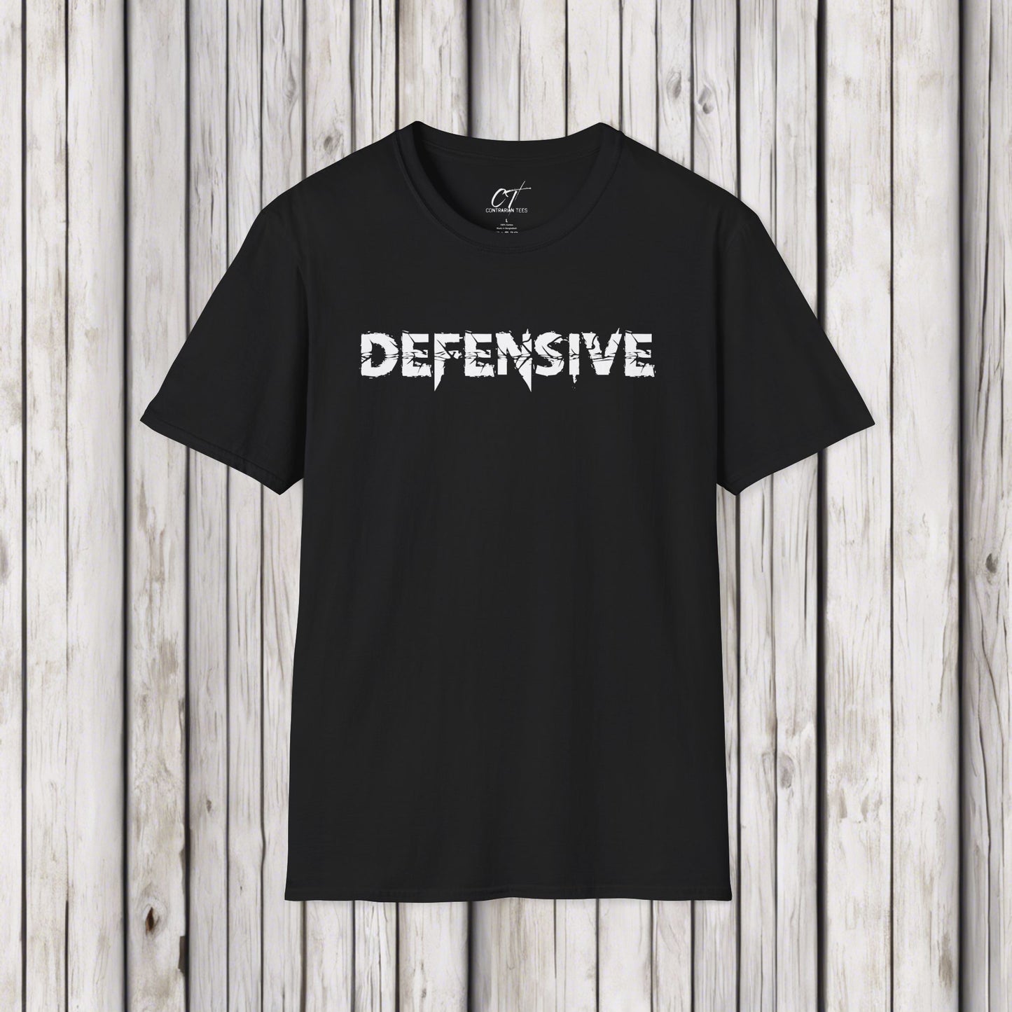 Defensive, Mens Tee, Sarcastic Shirt, Smartass Shirt, Adult Humor Shirt, Funny shirt, Funny Gift, Humorous Shirt