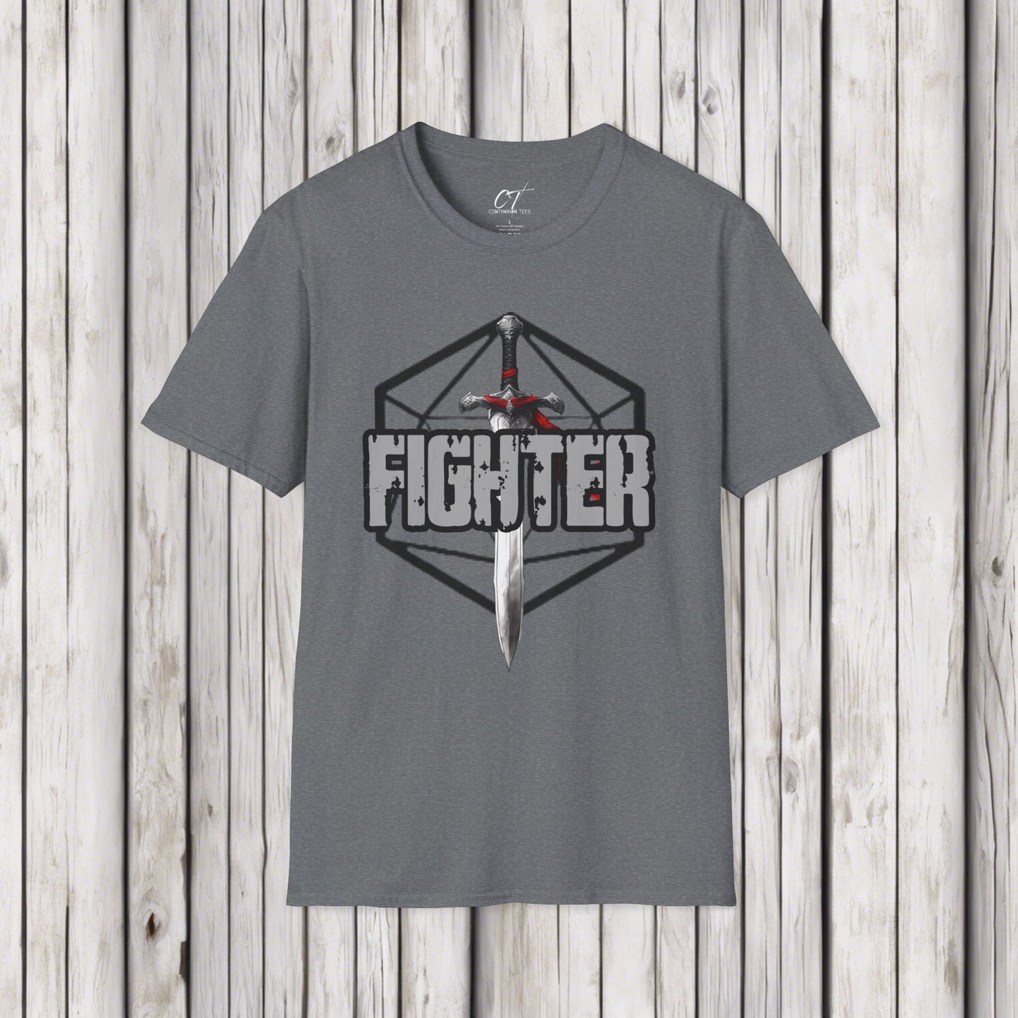 D&D Class Shirt, Fighter, Gifts for Gamer, Dungeons and Dragons Shirt, Geeky Shirt, Gifts for Geeks, DnD Shirt, RPG Gamer Shirt