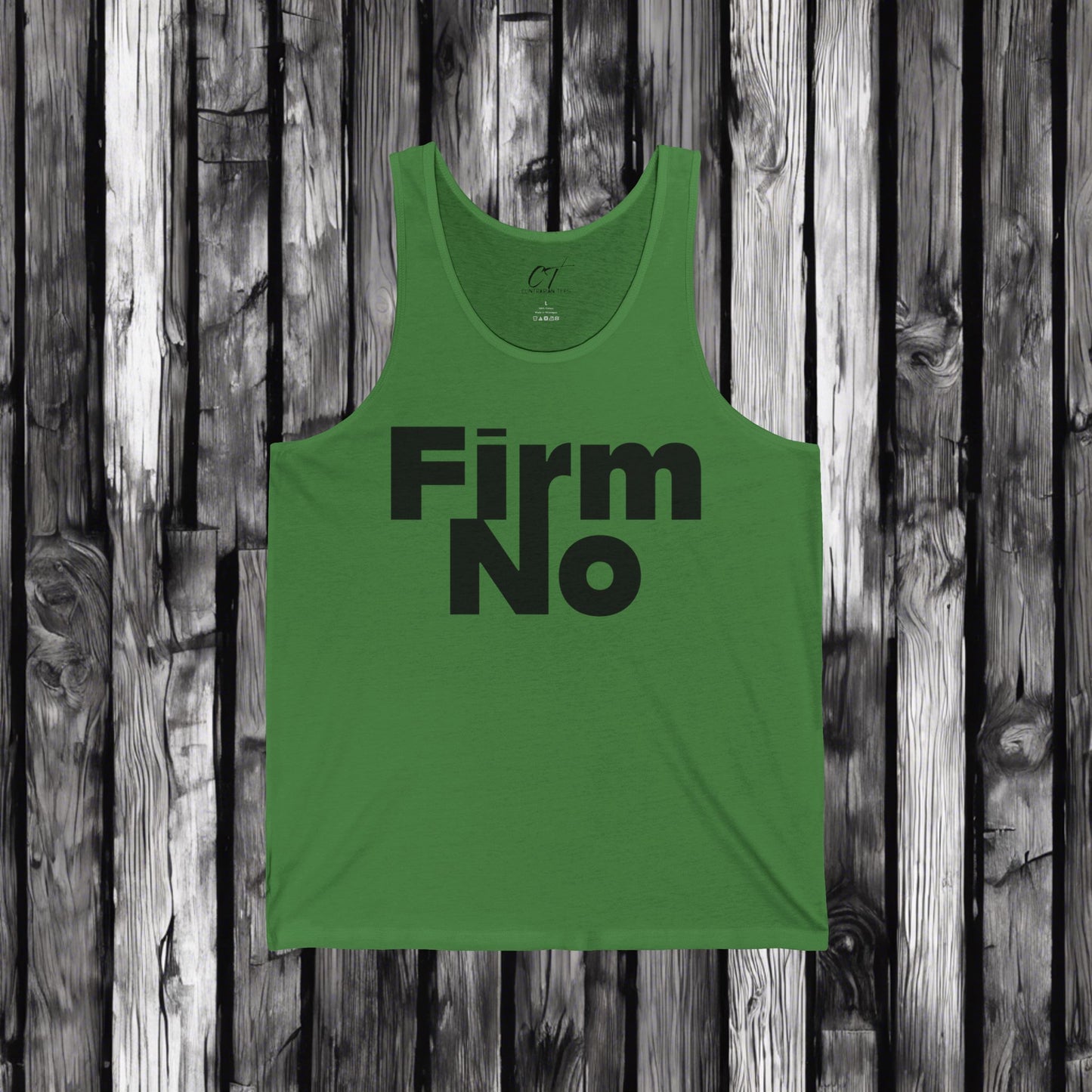 Firm No, Nope, Motivational Workout Shirt, Casual Summer Wear, Gift for Fitness Lovers, Gym Enthusiast Tank