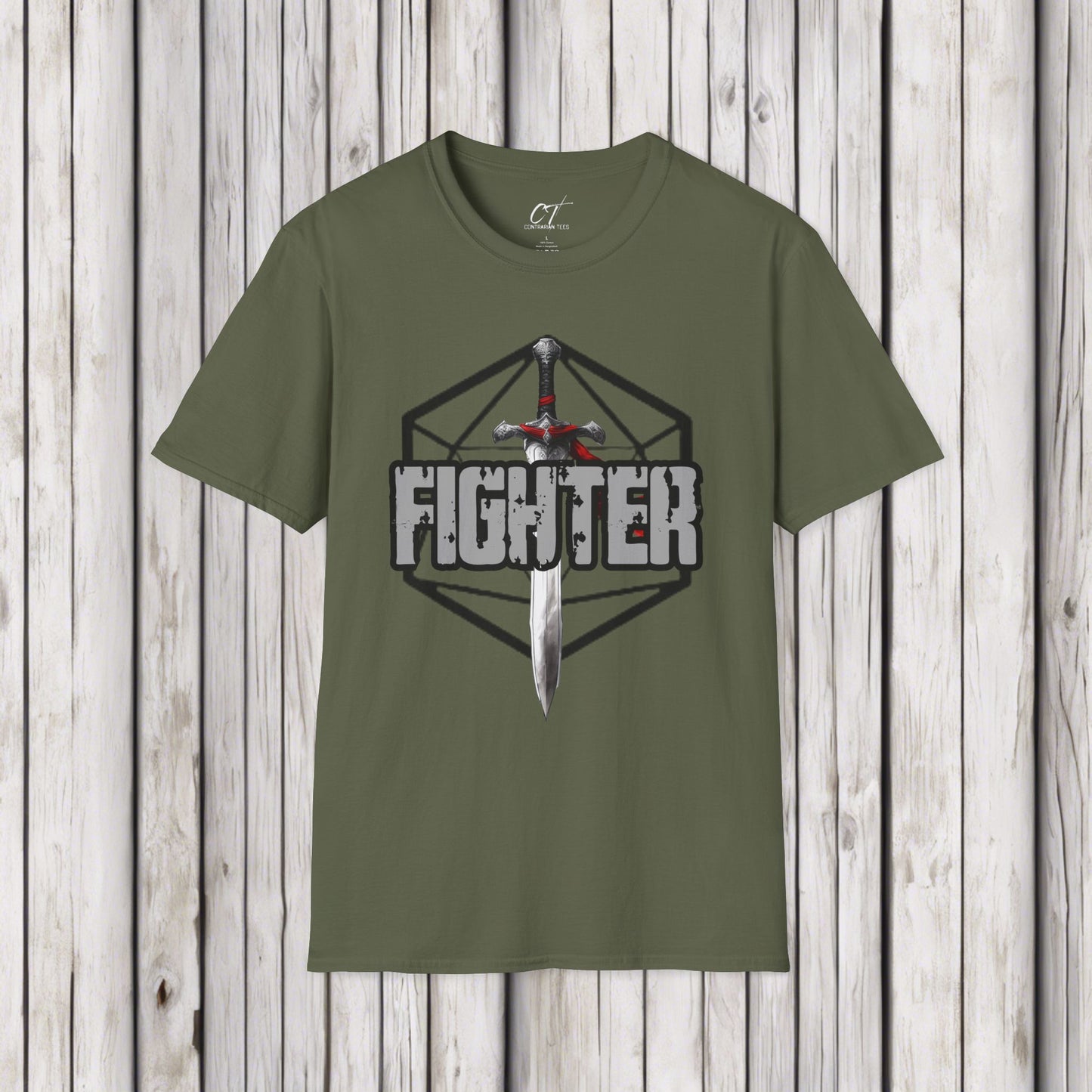 D&D Class Shirt, Fighter, Gifts for Gamer, Dungeons and Dragons Shirt, Geeky Shirt, Gifts for Geeks, DnD Shirt, RPG Gamer Shirt