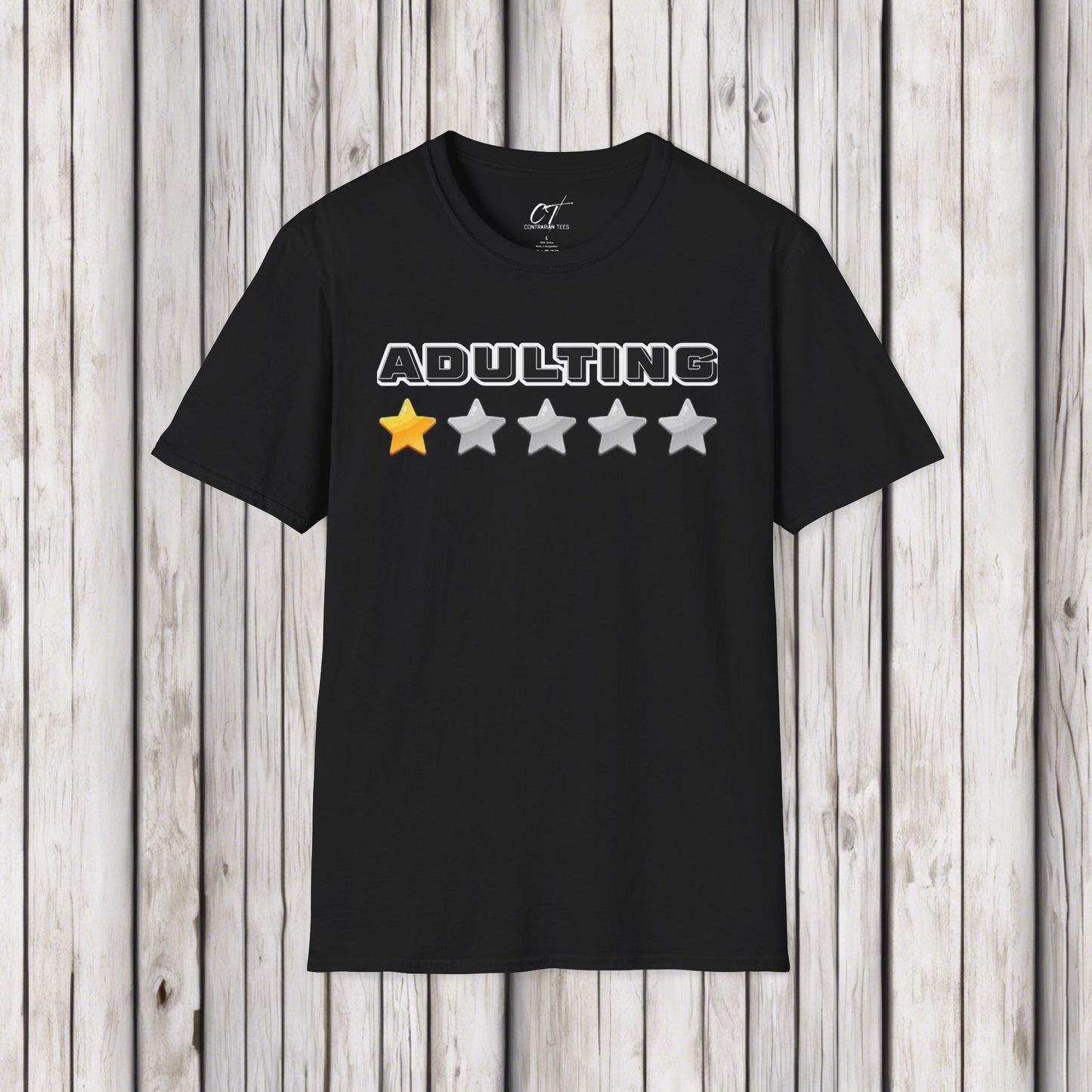 Adulting One Star Rating, Mischievous, Sarcastic Shirt, Smartass Shirt, Adult Humor Shirt, Funny shirt, Funny Gift, Humorous Shirt